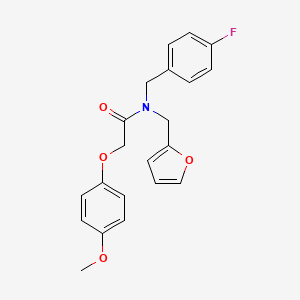 N-(4-fluorobenzyl)-N-(furan-2-ylmethyl)-2-(4-methoxyphenoxy)acetamide