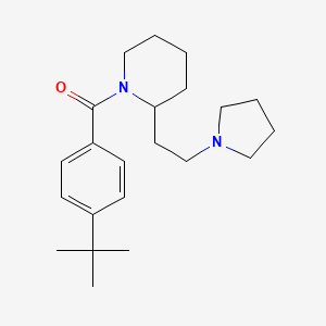 (4-Tert-butylphenyl){2-[2-(pyrrolidin-1-yl)ethyl]piperidin-1-yl}methanone