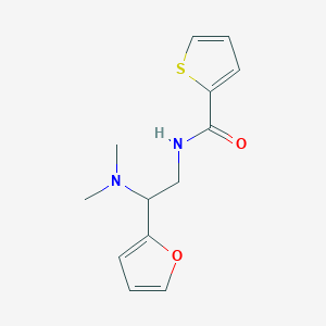 molecular formula C13H16N2O2S B11377057 N-[2-(dimethylamino)-2-(furan-2-yl)ethyl]thiophene-2-carboxamide 