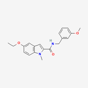 molecular formula C20H22N2O3 B11377059 5-ethoxy-N-(3-methoxybenzyl)-1-methyl-1H-indole-2-carboxamide 