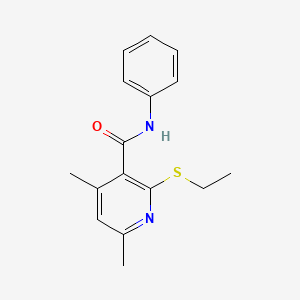 2-(ethylsulfanyl)-4,6-dimethyl-N-phenylpyridine-3-carboxamide