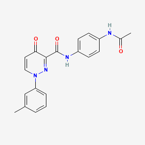 N-[4-(acetylamino)phenyl]-1-(3-methylphenyl)-4-oxo-1,4-dihydropyridazine-3-carboxamide