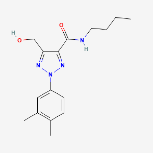 molecular formula C16H22N4O2 B11377121 N-butyl-2-(3,4-dimethylphenyl)-5-(hydroxymethyl)-2H-1,2,3-triazole-4-carboxamide 