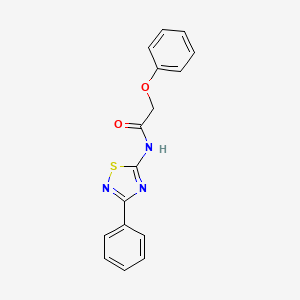 molecular formula C16H13N3O2S B11377161 2-phenoxy-N-(3-phenyl-1,2,4-thiadiazol-5-yl)acetamide 