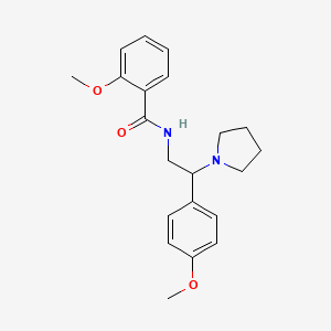 2-methoxy-N-[2-(4-methoxyphenyl)-2-(pyrrolidin-1-yl)ethyl]benzamide