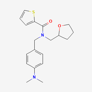 N-[4-(dimethylamino)benzyl]-N-(tetrahydrofuran-2-ylmethyl)thiophene-2-carboxamide