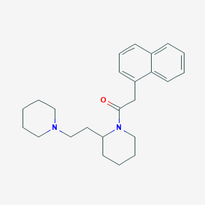 1-(1-Naphthylacetyl)-2-(2-piperidin-1-ylethyl)piperidine