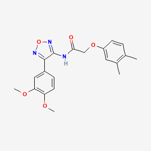 molecular formula C20H21N3O5 B11377194 N-[4-(3,4-dimethoxyphenyl)-1,2,5-oxadiazol-3-yl]-2-(3,4-dimethylphenoxy)acetamide 