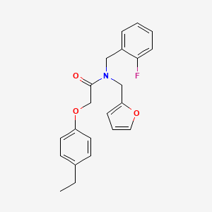 2-(4-ethylphenoxy)-N-(2-fluorobenzyl)-N-(furan-2-ylmethyl)acetamide