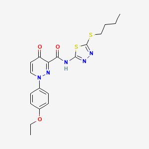 N-[5-(butylsulfanyl)-1,3,4-thiadiazol-2-yl]-1-(4-ethoxyphenyl)-4-oxo-1,4-dihydropyridazine-3-carboxamide