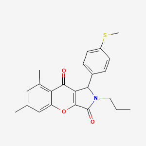 6,8-Dimethyl-1-[4-(methylsulfanyl)phenyl]-2-propyl-1,2-dihydrochromeno[2,3-c]pyrrole-3,9-dione