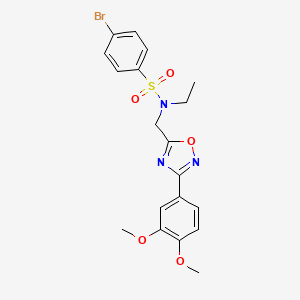 4-bromo-N-{[3-(3,4-dimethoxyphenyl)-1,2,4-oxadiazol-5-yl]methyl}-N-ethylbenzenesulfonamide