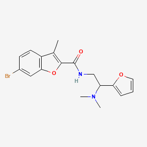 6-bromo-N-[2-(dimethylamino)-2-(furan-2-yl)ethyl]-3-methyl-1-benzofuran-2-carboxamide