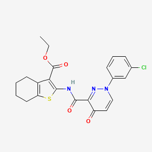 Ethyl 2-({[1-(3-chlorophenyl)-4-oxo-1,4-dihydropyridazin-3-yl]carbonyl}amino)-4,5,6,7-tetrahydro-1-benzothiophene-3-carboxylate