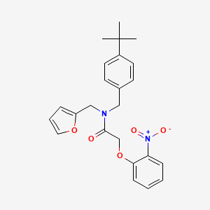 N-(4-tert-butylbenzyl)-N-(furan-2-ylmethyl)-2-(2-nitrophenoxy)acetamide