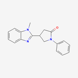 4-(1-methyl-1H-benzimidazol-2-yl)-1-phenylpyrrolidin-2-one