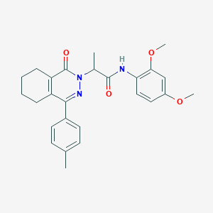 N-(2,4-dimethoxyphenyl)-2-[4-(4-methylphenyl)-1-oxo-5,6,7,8-tetrahydrophthalazin-2(1H)-yl]propanamide