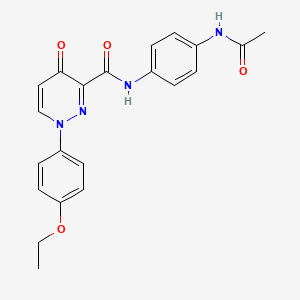 N-[4-(acetylamino)phenyl]-1-(4-ethoxyphenyl)-4-oxo-1,4-dihydropyridazine-3-carboxamide