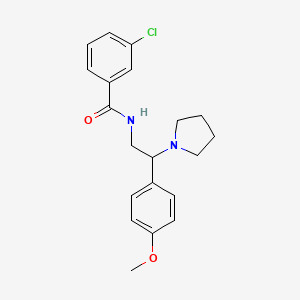 3-chloro-N-[2-(4-methoxyphenyl)-2-(pyrrolidin-1-yl)ethyl]benzamide