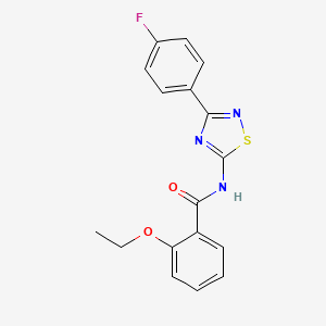 molecular formula C17H14FN3O2S B11377453 2-ethoxy-N-[3-(4-fluorophenyl)-1,2,4-thiadiazol-5-yl]benzamide 