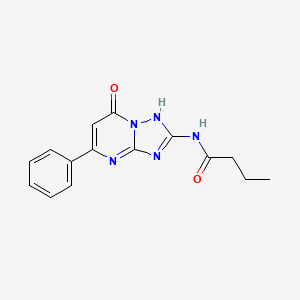 N-(7-hydroxy-5-phenyl[1,2,4]triazolo[1,5-a]pyrimidin-2-yl)butanamide