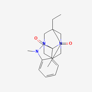 5-ethyl-1',7-dimethyl-6H-spiro[1,3-diazatricyclo[3.3.1.1~3,7~]decane-2,3'-indole]-2',6(1'H)-dione