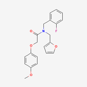 N-(2-fluorobenzyl)-N-(furan-2-ylmethyl)-2-(4-methoxyphenoxy)acetamide