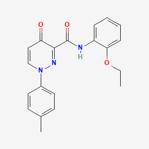 molecular formula C20H19N3O3 B11377494 N-(2-ethoxyphenyl)-1-(4-methylphenyl)-4-oxo-1,4-dihydropyridazine-3-carboxamide 