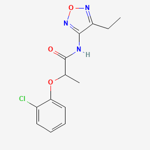 2-(2-chlorophenoxy)-N-(4-ethyl-1,2,5-oxadiazol-3-yl)propanamide