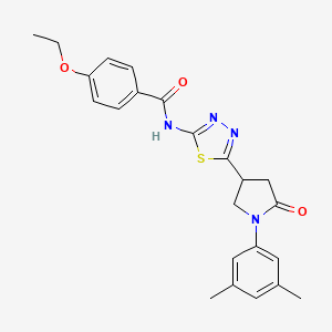 N-{5-[1-(3,5-dimethylphenyl)-5-oxopyrrolidin-3-yl]-1,3,4-thiadiazol-2-yl}-4-ethoxybenzamide