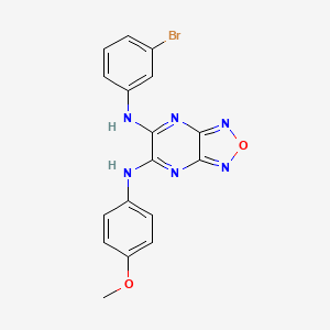 N-(3-bromophenyl)-N'-(4-methoxyphenyl)[1,2,5]oxadiazolo[3,4-b]pyrazine-5,6-diamine