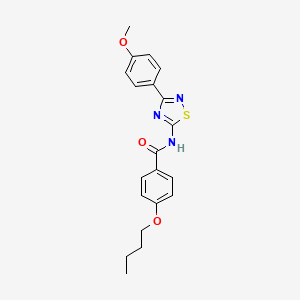 4-butoxy-N-[3-(4-methoxyphenyl)-1,2,4-thiadiazol-5-yl]benzamide