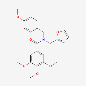 N-(furan-2-ylmethyl)-3,4,5-trimethoxy-N-(4-methoxybenzyl)benzamide