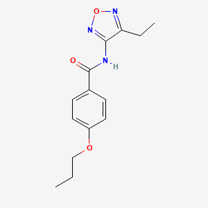 N-(4-ethyl-1,2,5-oxadiazol-3-yl)-4-propoxybenzamide