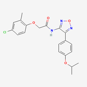 2-(4-chloro-2-methylphenoxy)-N-{4-[4-(propan-2-yloxy)phenyl]-1,2,5-oxadiazol-3-yl}acetamide