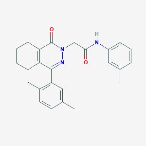 2-[4-(2,5-dimethylphenyl)-1-oxo-5,6,7,8-tetrahydrophthalazin-2(1H)-yl]-N-(3-methylphenyl)acetamide