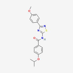 N-[3-(4-methoxyphenyl)-1,2,4-thiadiazol-5-yl]-4-(propan-2-yloxy)benzamide