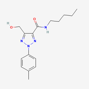 molecular formula C16H22N4O2 B11377735 5-(hydroxymethyl)-2-(4-methylphenyl)-N-pentyl-2H-1,2,3-triazole-4-carboxamide 