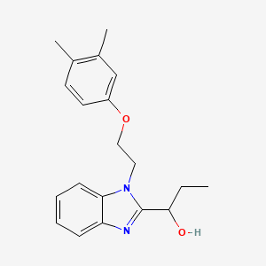 1-{1-[2-(3,4-dimethylphenoxy)ethyl]-1H-benzimidazol-2-yl}propan-1-ol