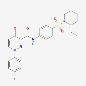 N-{4-[(2-ethylpiperidin-1-yl)sulfonyl]phenyl}-1-(4-fluorophenyl)-4-oxo-1,4-dihydropyridazine-3-carboxamide