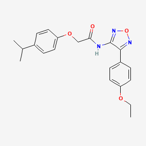 N-[4-(4-ethoxyphenyl)-1,2,5-oxadiazol-3-yl]-2-[4-(propan-2-yl)phenoxy]acetamide