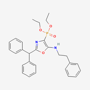 Diethyl [2-(diphenylmethyl)-5-[(2-phenylethyl)amino]-1,3-oxazol-4-YL]phosphonate