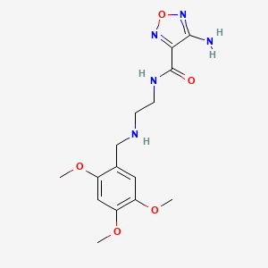 4-amino-N-{2-[(2,4,5-trimethoxybenzyl)amino]ethyl}-1,2,5-oxadiazole-3-carboxamide