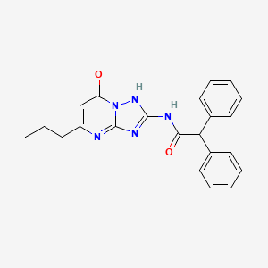 N-(7-hydroxy-5-propyl[1,2,4]triazolo[1,5-a]pyrimidin-2-yl)-2,2-diphenylacetamide