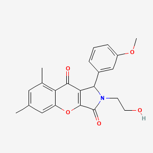 2-(2-Hydroxyethyl)-1-(3-methoxyphenyl)-6,8-dimethyl-1,2-dihydrochromeno[2,3-c]pyrrole-3,9-dione