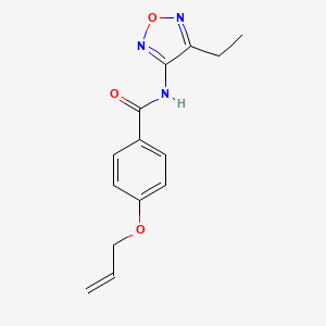 N-(4-ethyl-1,2,5-oxadiazol-3-yl)-4-(prop-2-en-1-yloxy)benzamide