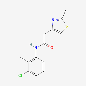 N-(3-chloro-2-methylphenyl)-2-(2-methyl-1,3-thiazol-4-yl)acetamide