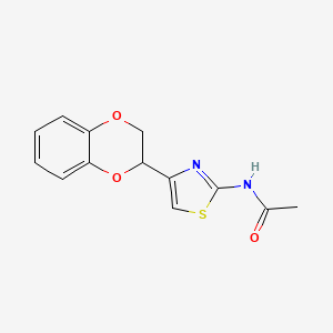 N-[4-(2,3-Dihydro-benzo[1,4]dioxin-2-yl)-thiazol-2-yl]-acetamide