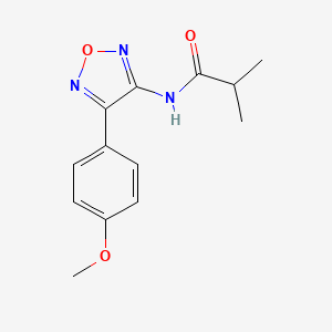 N-[4-(4-methoxyphenyl)-1,2,5-oxadiazol-3-yl]-2-methylpropanamide