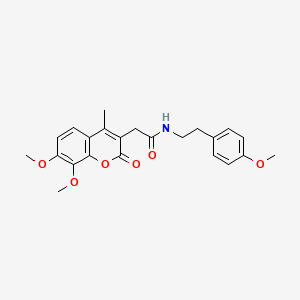 2-(7,8-dimethoxy-4-methyl-2-oxo-2H-chromen-3-yl)-N-[2-(4-methoxyphenyl)ethyl]acetamide